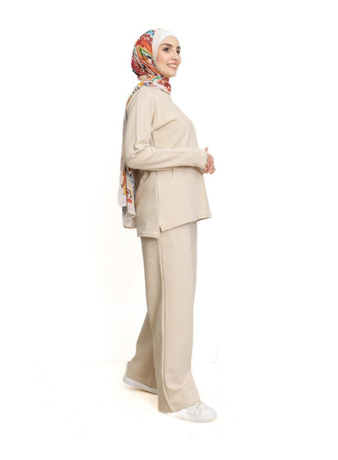 Latte Ribbed suit (W) - Khotwh
